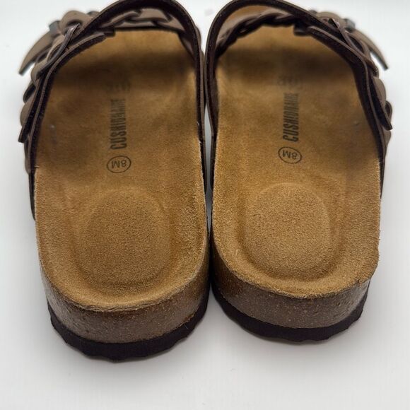 CUSHIONAIRE Women's Lizzy Cork Footbed Sandal - Boho Chic Summer Slides SIZE 8 B - Picture 3 of 8